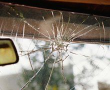 Cracked Car Glass