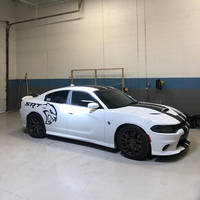 white on shop tinted windows