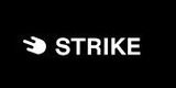 White STRIKE logo on a black background