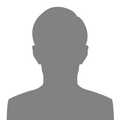Silhouette of a person; neutral grey on a white background. Head and shoulders, facing forward.