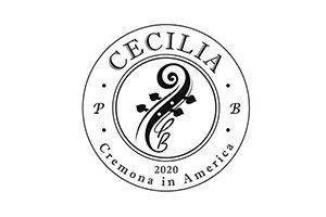 Cecilia Cremona in America circular logo with stylized violin scroll and 2020 date