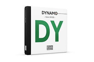 Book cover with white background, black spine, and large green “DY” under the title “Dynamo”