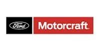 Ford Motorcraft logo, Ford logo in black square, Motorcraft text in red rectangle.
