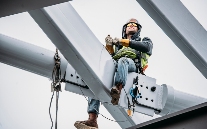 Gray background with the words 