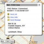 Map showing a location labeled 