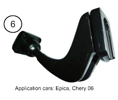 Black car side mirror bracket, compatible with Epica and Chery 06 models.