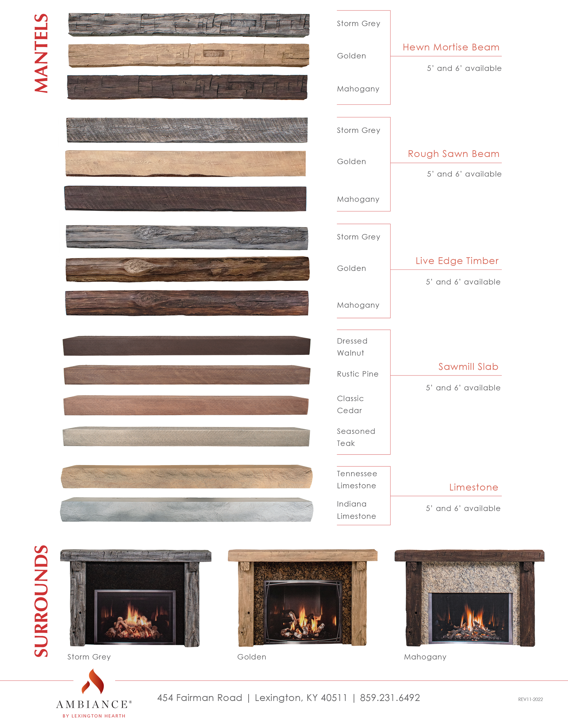 There are many different types of fireplace mantle surrounds.
