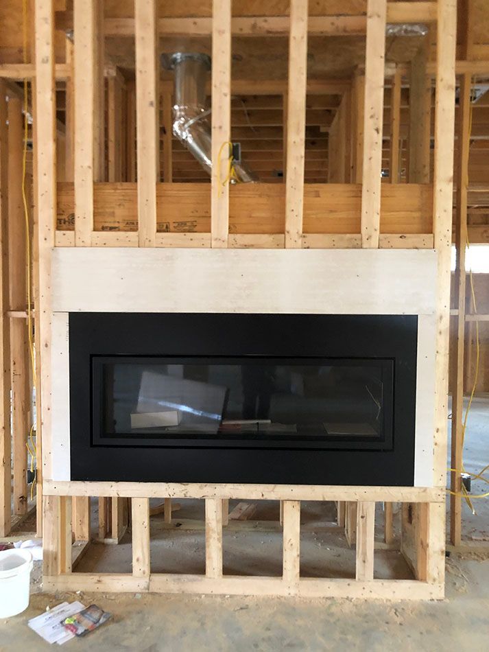 Fireplace installation