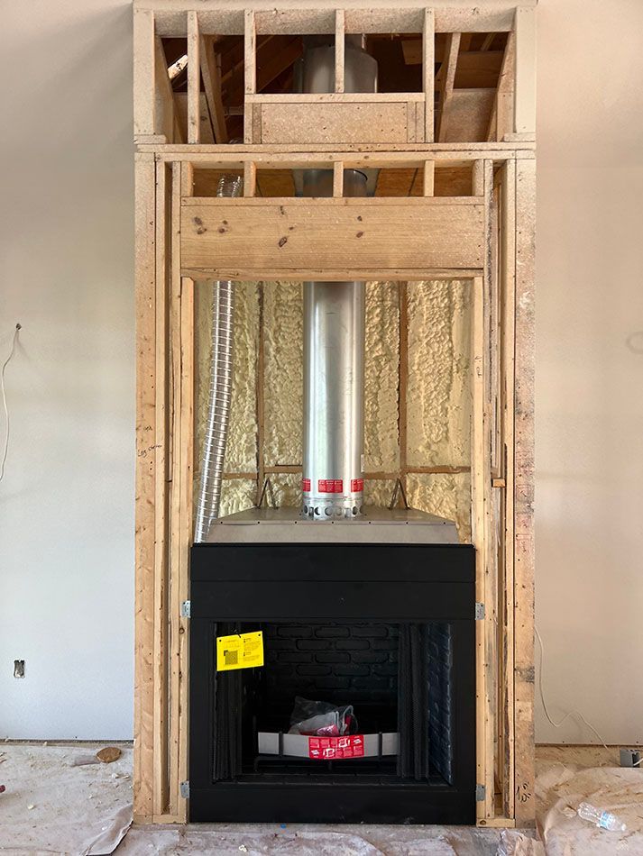 Fireplace installation