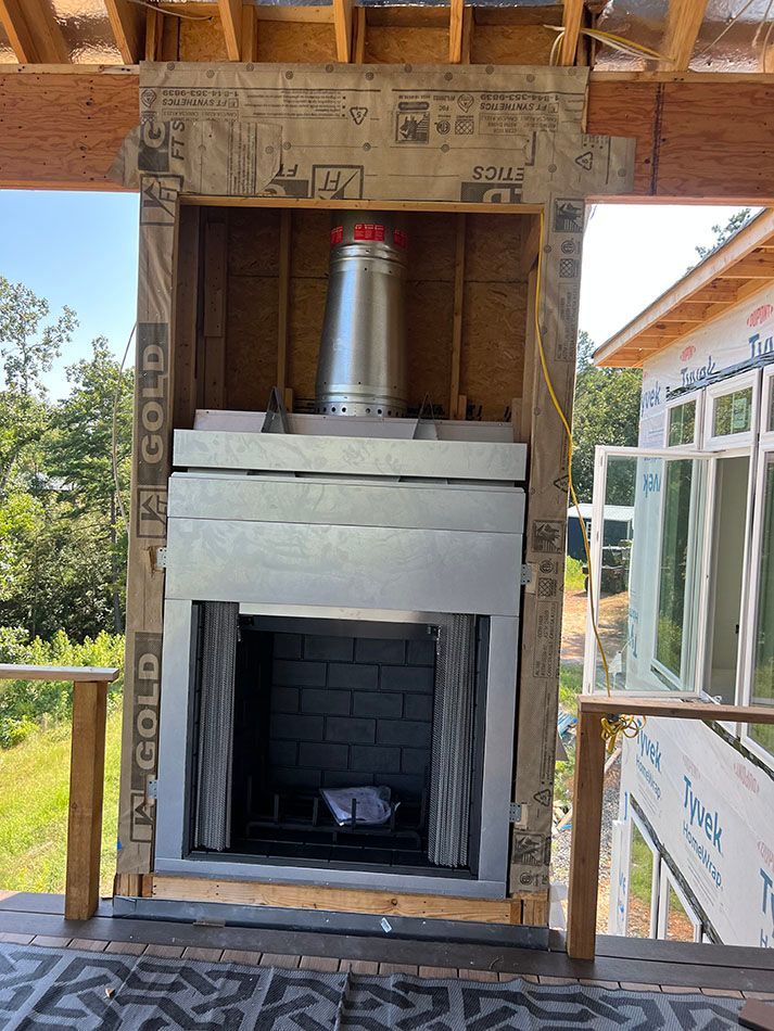 Fireplace installation