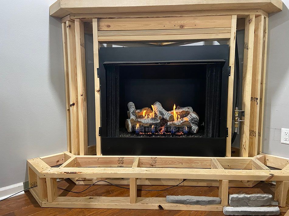 Fireplace installation