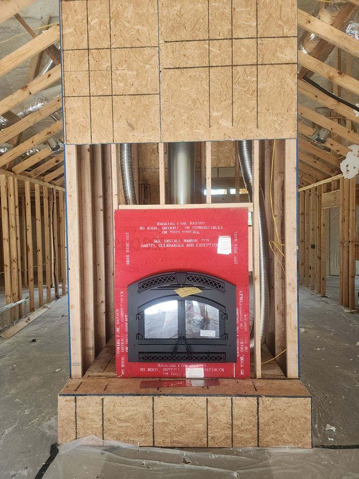 Fireplace installation