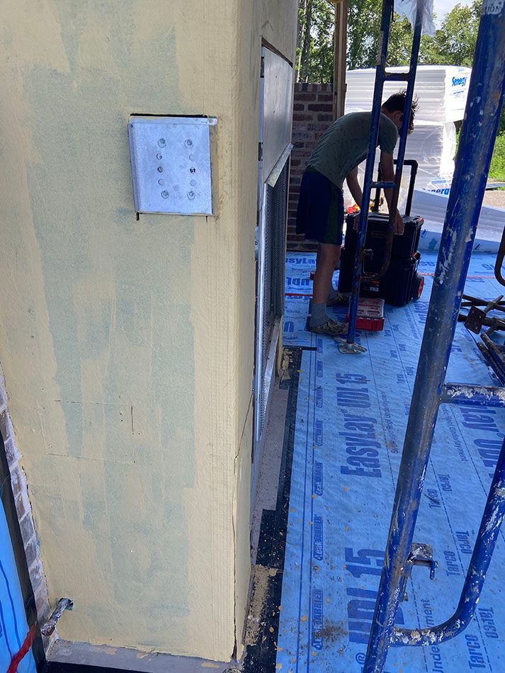 Fireplace installation