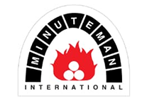 Minuteman International logo with black text and a red citrus graphic on a white background