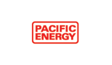 Pacific energy logo on a white background