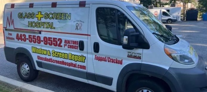 A white van with