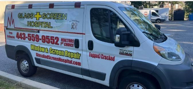 White van with