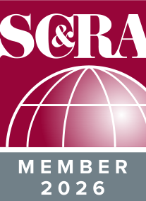 S&RA logo with pink globe graphic and “MEMBER 2026” text on a gray banner