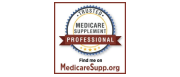 Medicare Supplement Professional badge; round seal with
