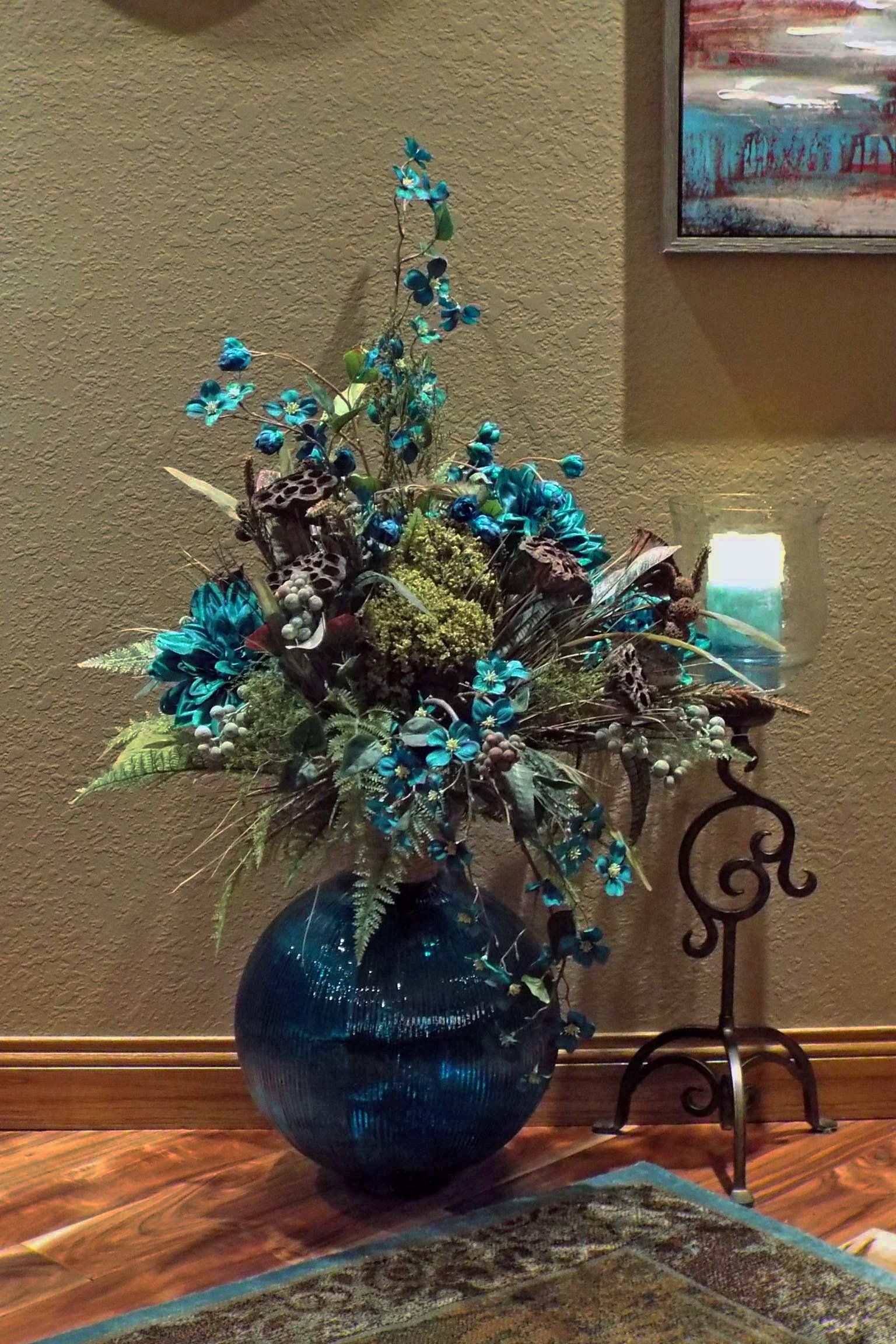 Teal Floral Arrangement