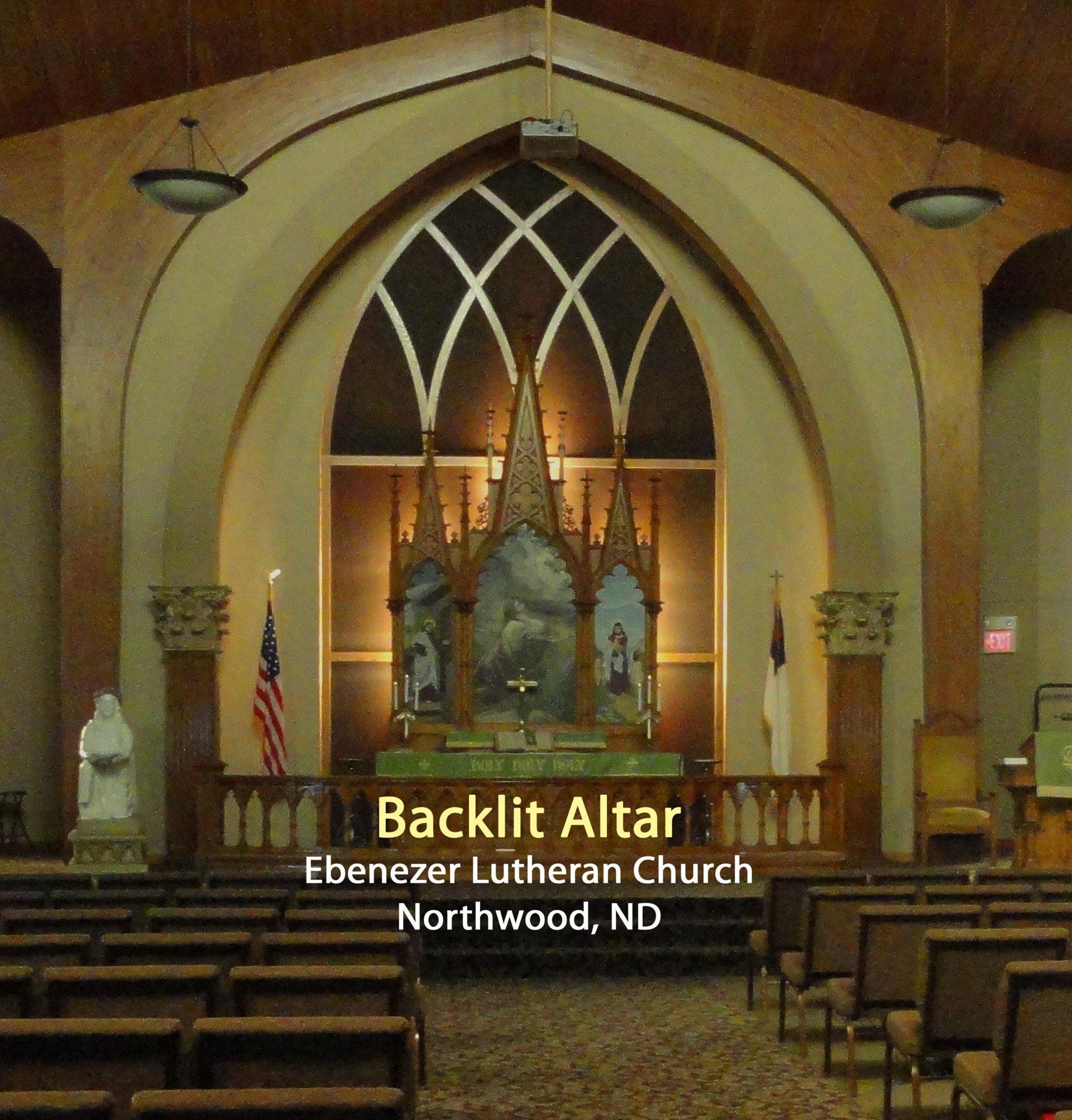 Backlit Church Altar