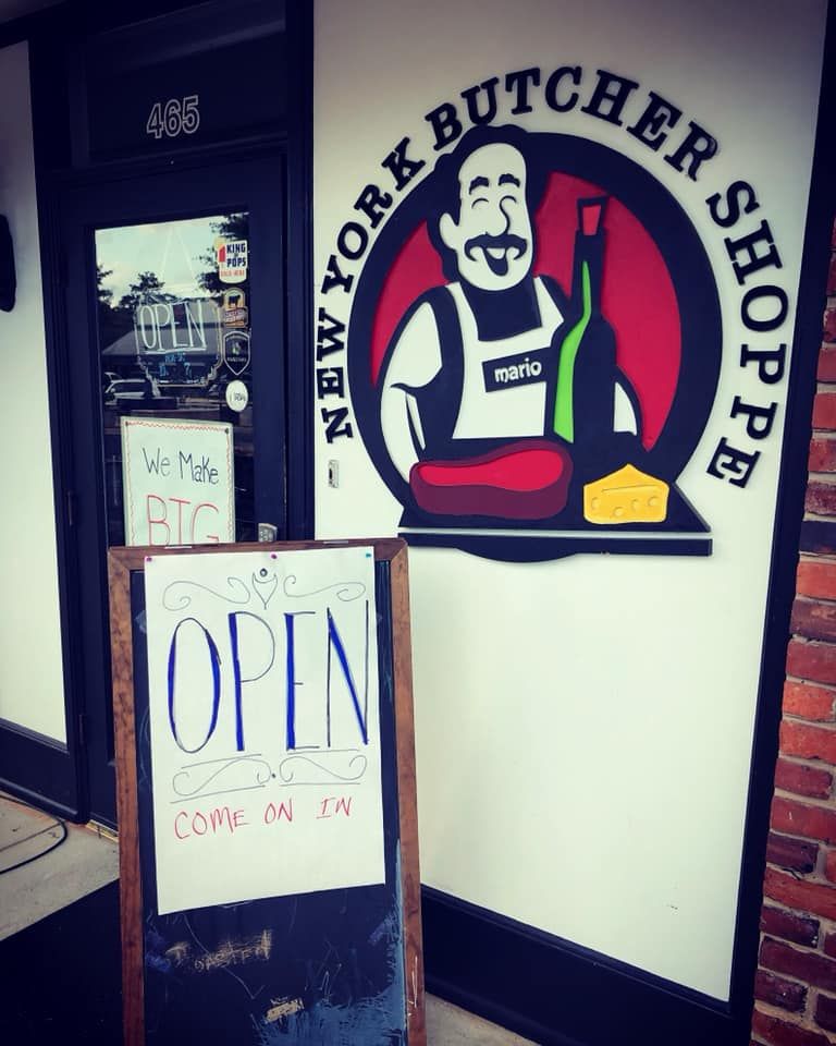 New York Butcher Shoppe's front door