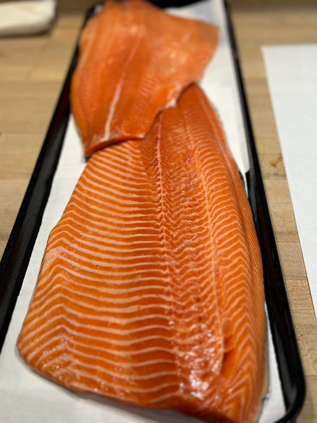 Raw salmon