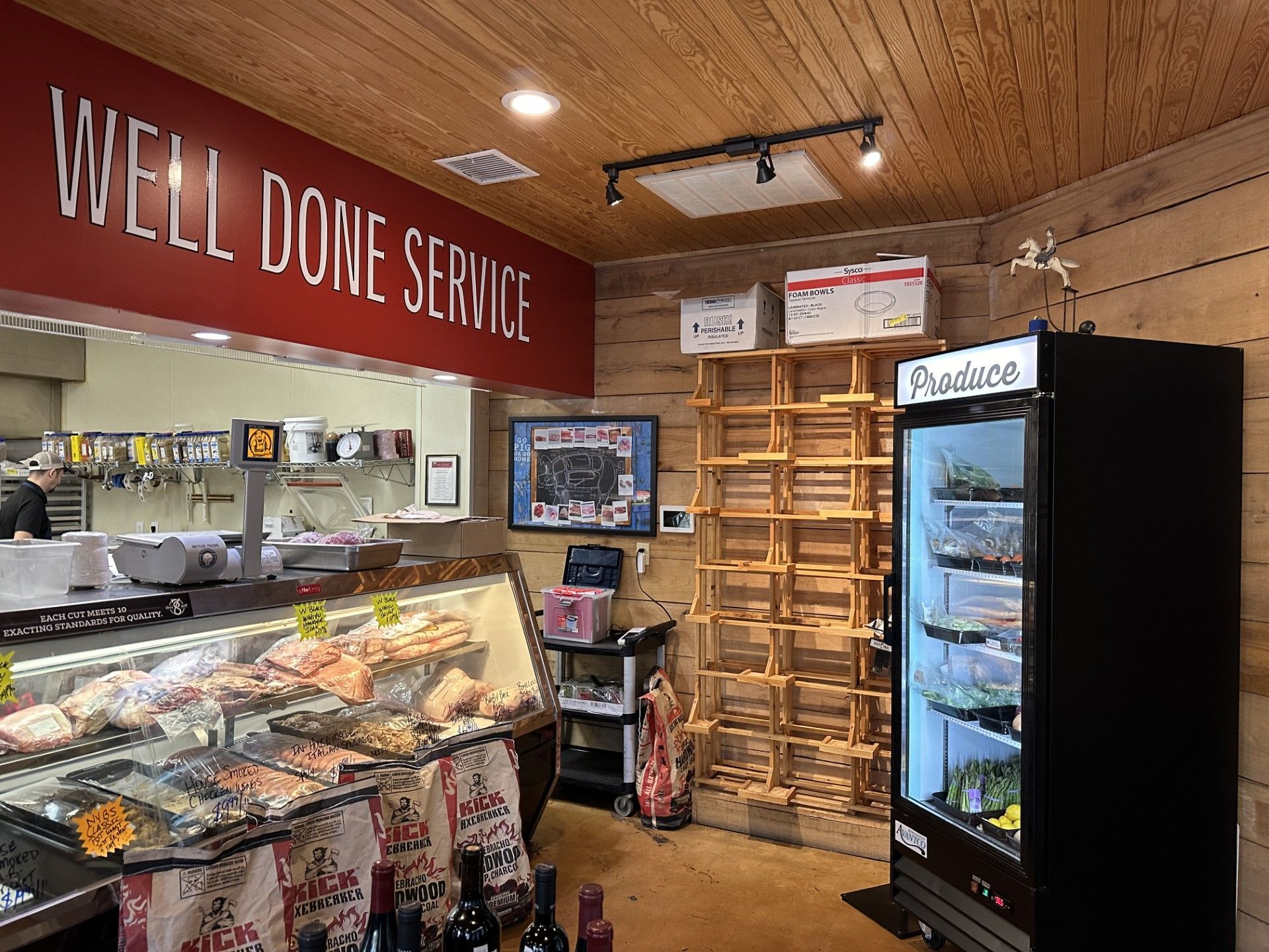 Store with meat products