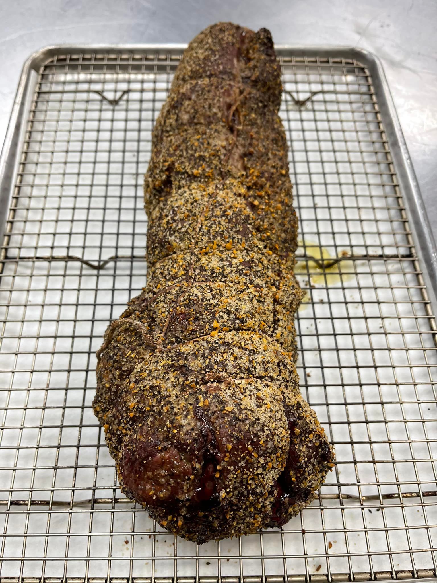 Cooked beef tenderloin