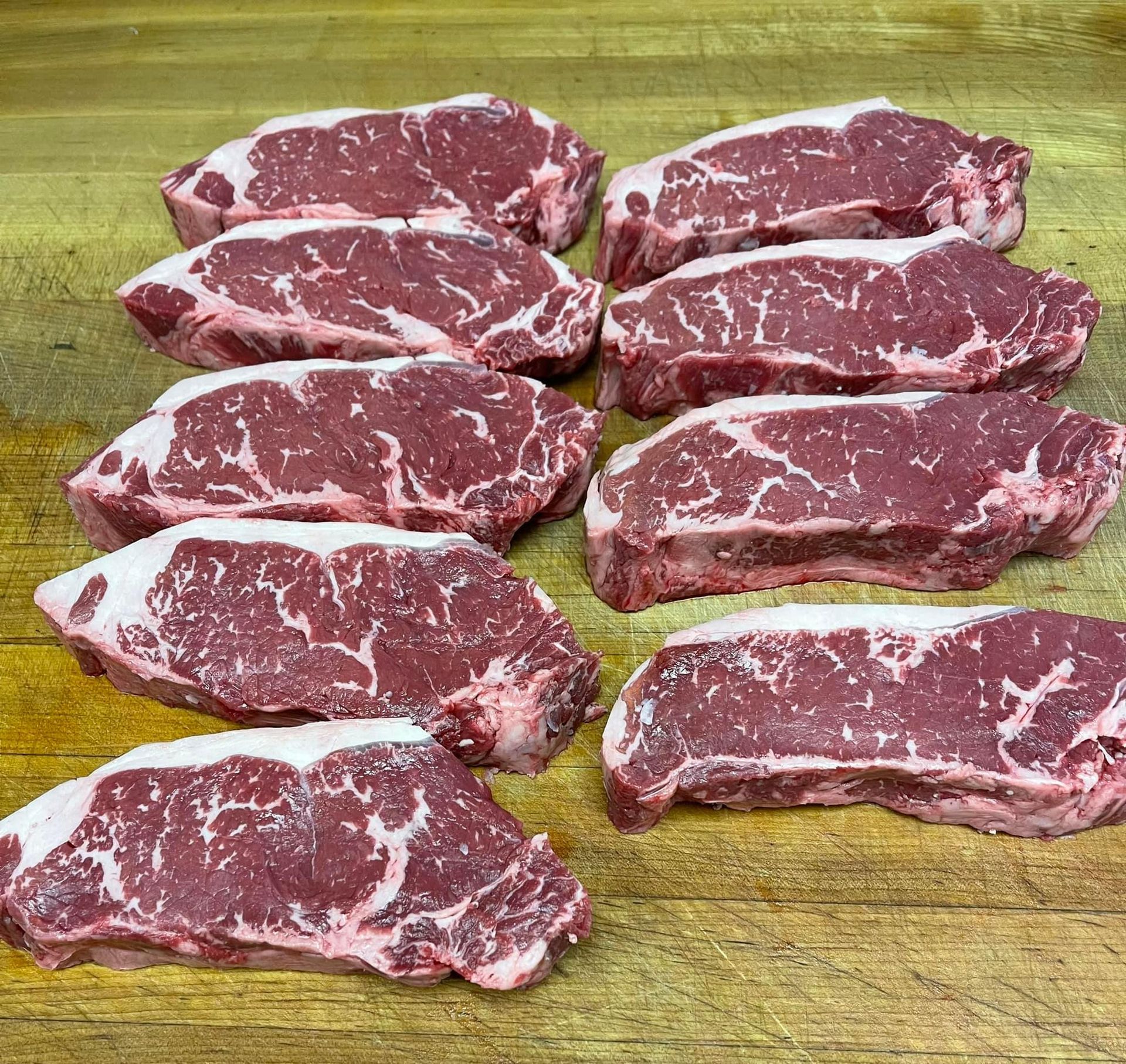 Choice NY strips