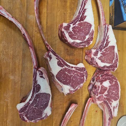 Raw tomahawks wooden cutting board