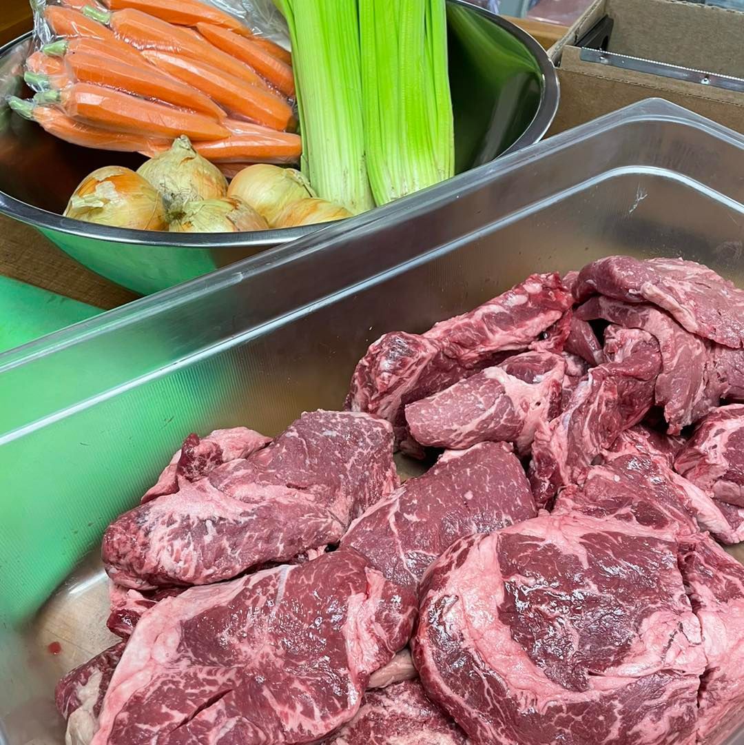 Ingredients for a pot roast