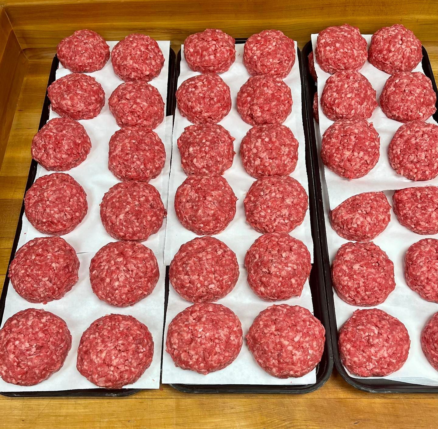Burger patties