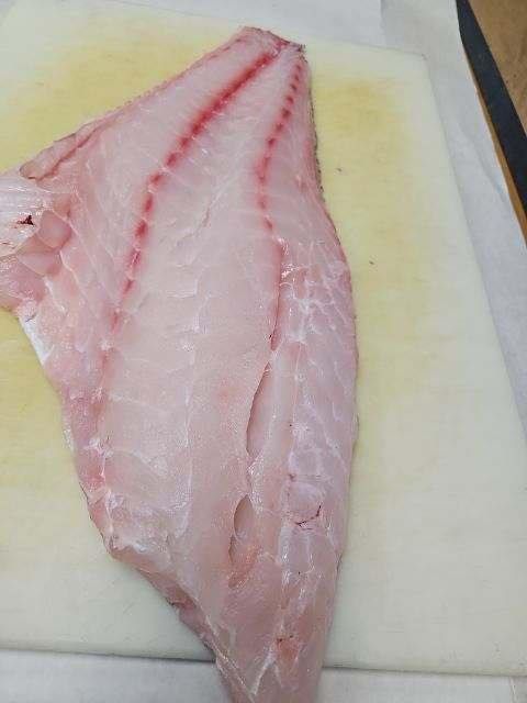 Sliced Kitty Mitchell grouper