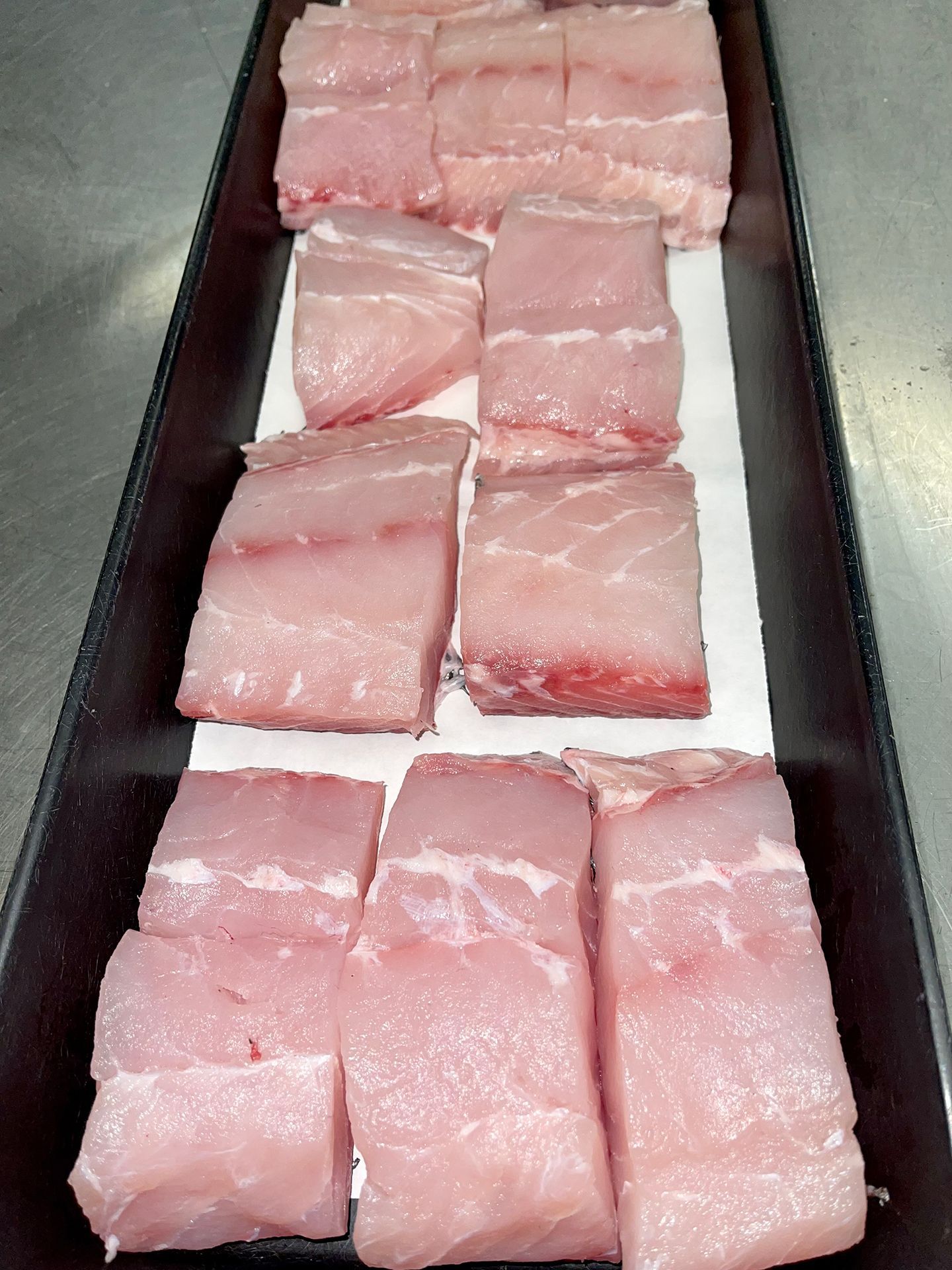 Raw triple tail meat