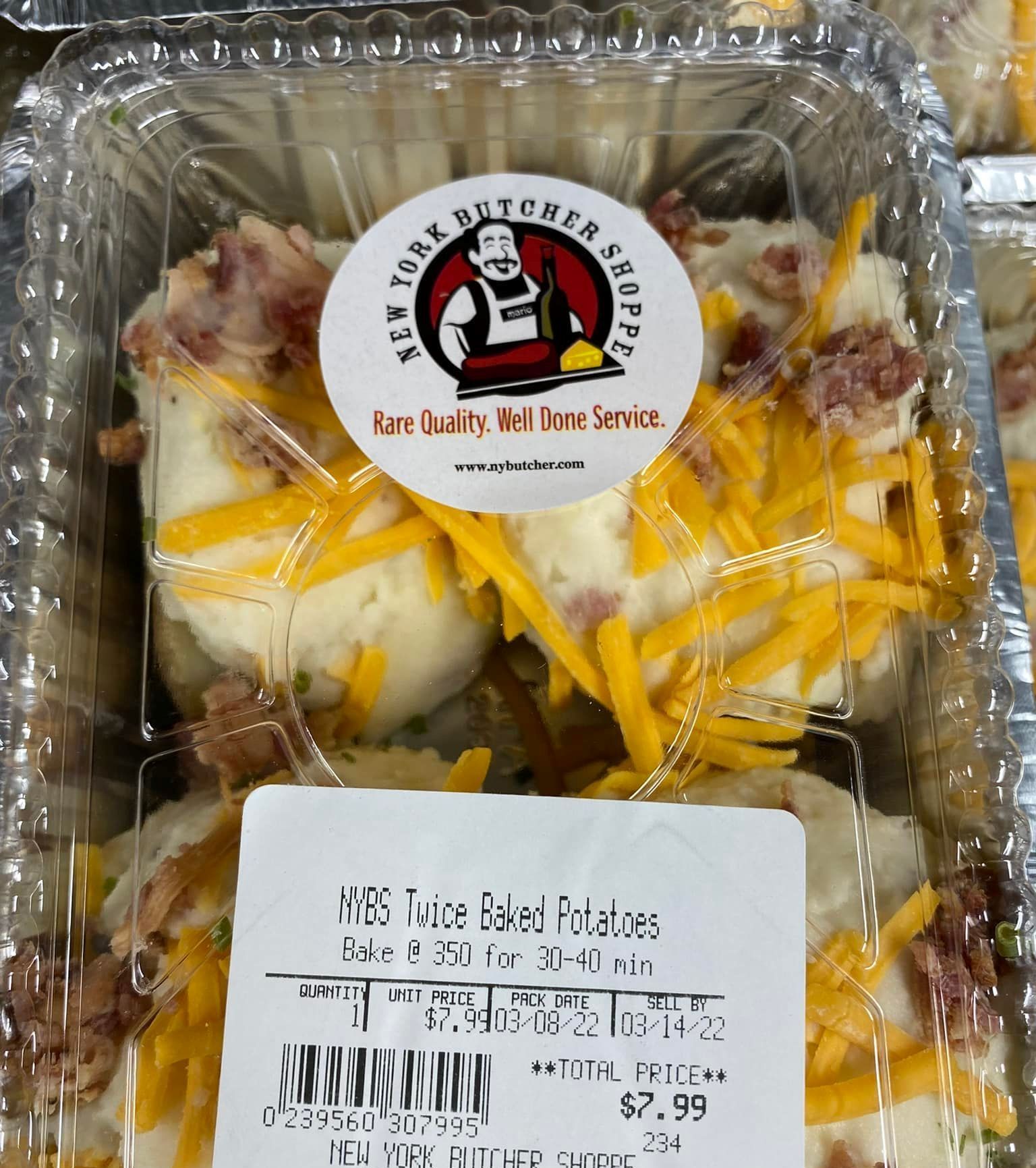 Twice baked potatoes