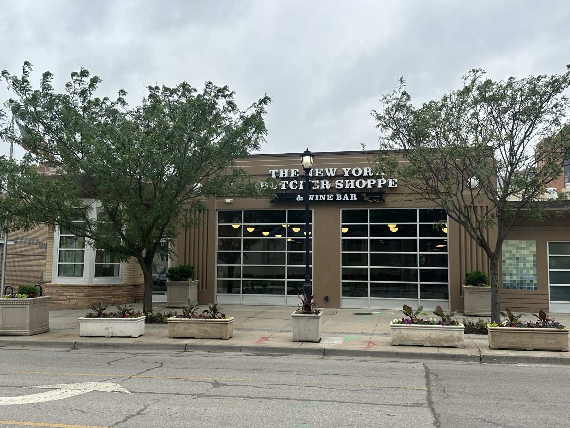 Exterior view of New York Butcher Shoppe's building