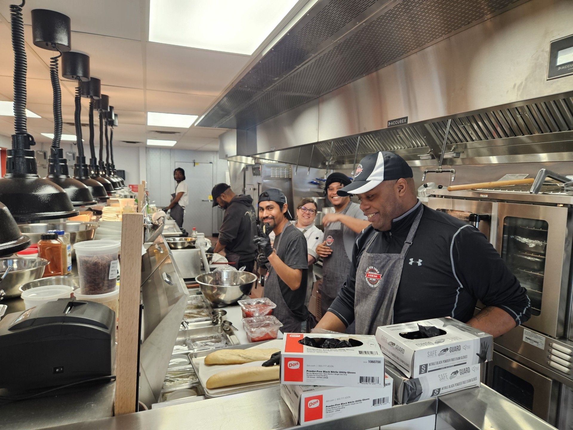 New York Butcher Shoppe's team preparing food