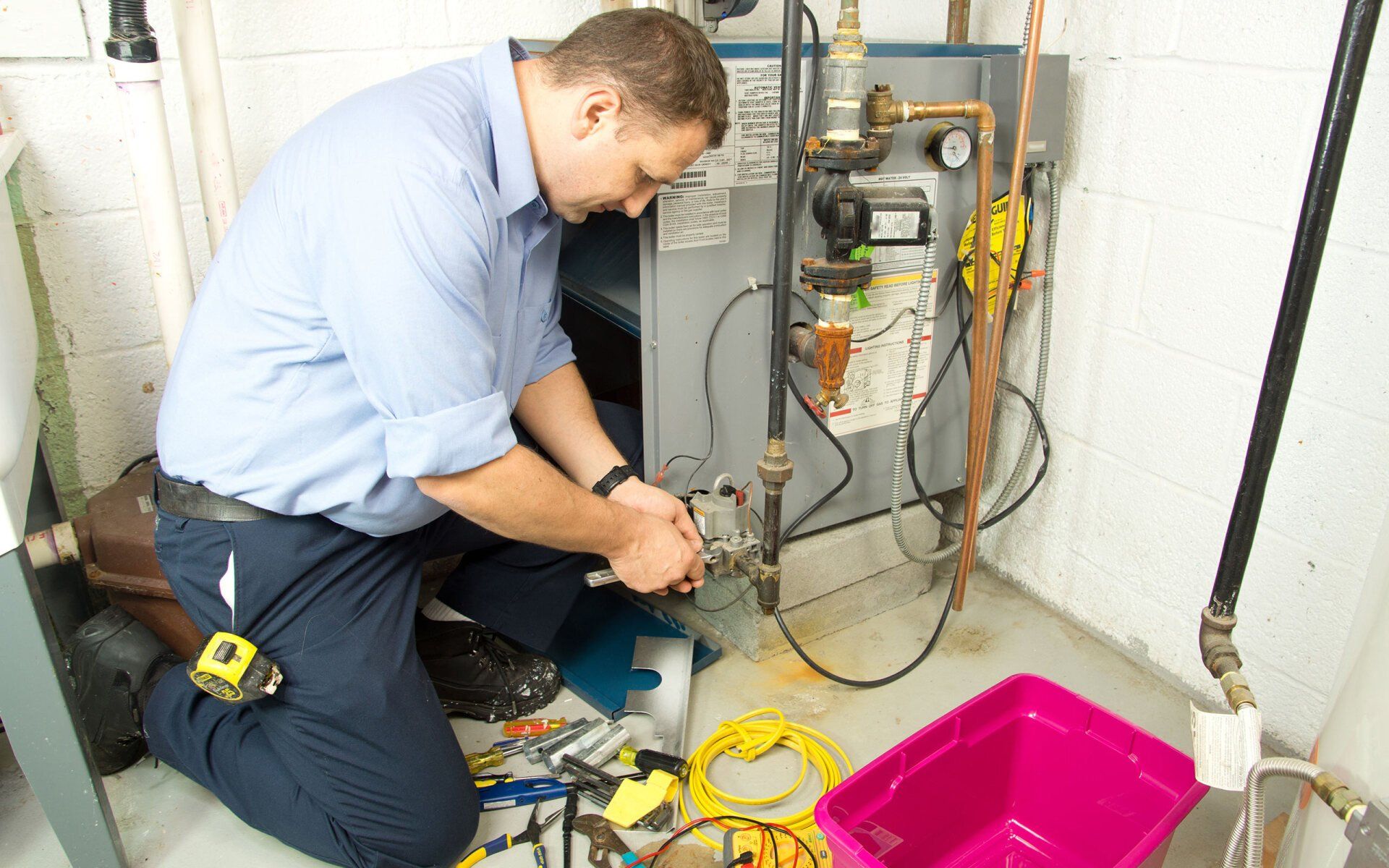 Heating system repair