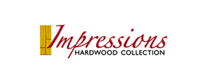 Logo: Impressions Hardwood Collection with stylized wooden plank icon.
