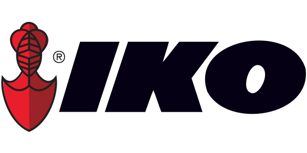 IKO logo with a red emblem and black text.