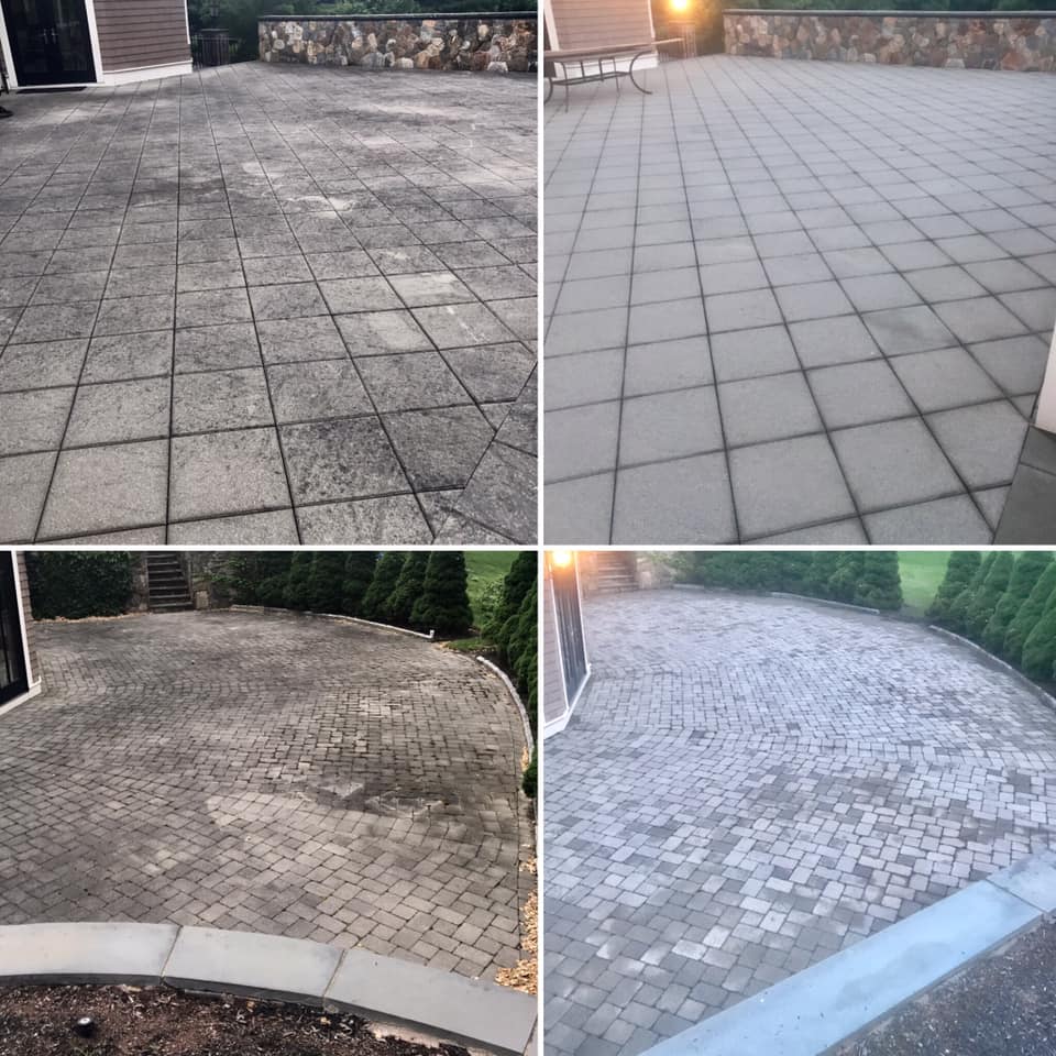 Power washing, patio 