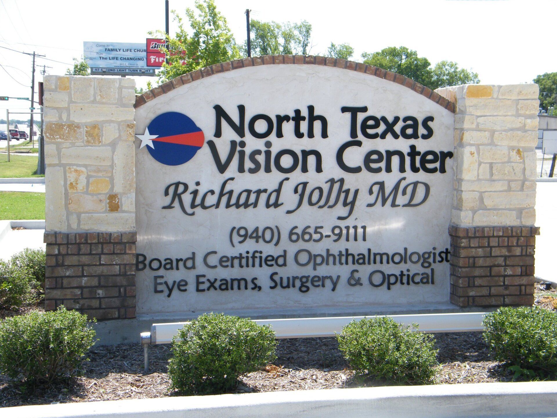 Vision center sign