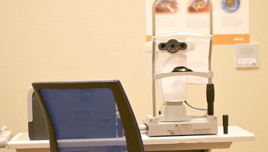 eye glasses on display