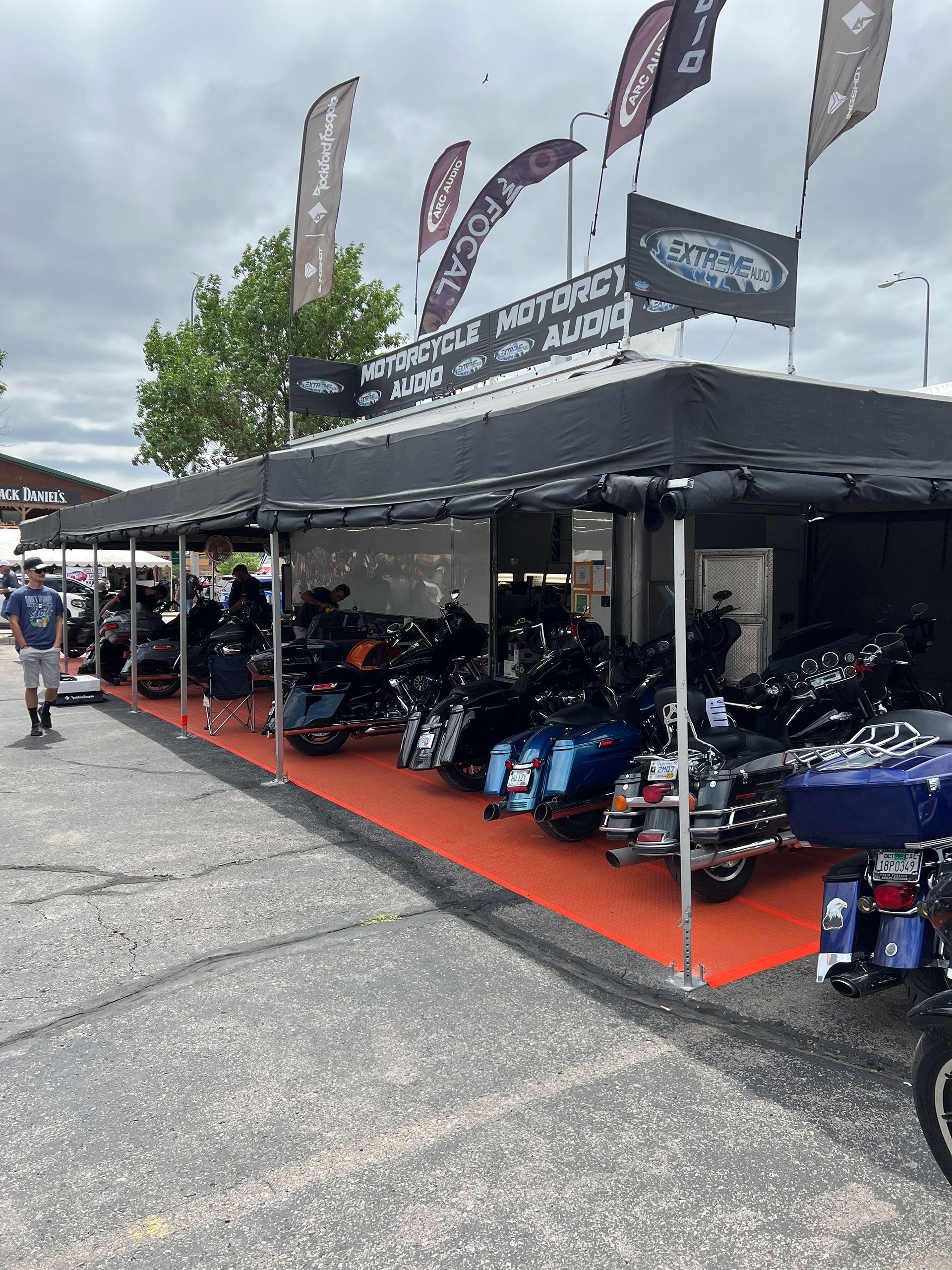 Motorcycle rally location event