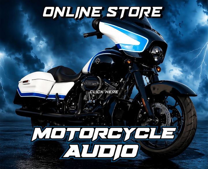 Blue motorcycle
