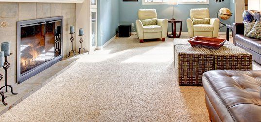 Carpet floor in living room