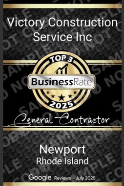 Victory Construction Service Inc business card, 
