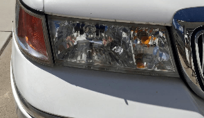 Clean headlight