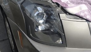 Clean headlight